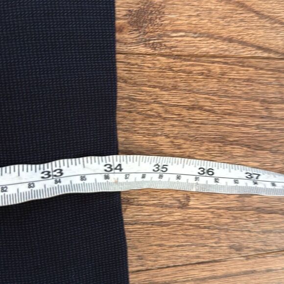 H&M navy seamed front pencil dress work size 8 - Picture 8 of 10